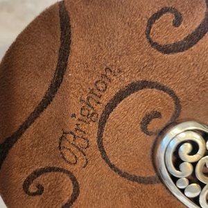 Cherish Your Memories with Brighton - Vintage Suede Heart-Shaped Jewelry Box